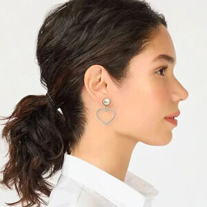 🆕J. Crew Heart Statement Earrings
